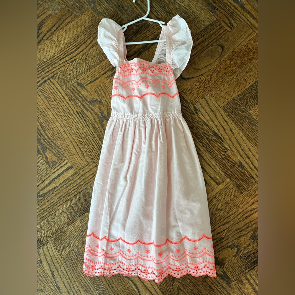 Cat & Jack Pink Dress with Coral Embroidery
